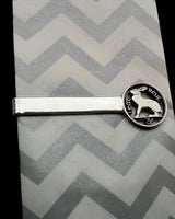 Ireland- Sterling Silver Tie Clip with Hand-Cut 3 Pence Hare Coin