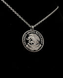 Mexico - National Arms Cut Coin Pendant