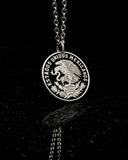 Mexico - National Arms Cut Coin Pendant