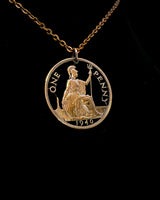 United Kingdom - Britannia Cut Coin Pendant