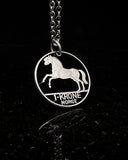 Norway - Horse Cut Coin Pendant (with words)