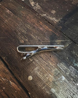 Greece - Sterling Silver Tie Clip with Hand-Cut Owl Coin