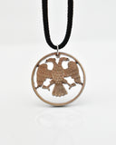 Russia - Cut Coin Pendant with Double Headed Eagle