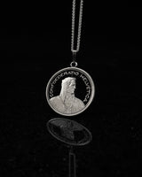 Switzerland - Silver Cut Coin Pendant with Alpine Herdsman